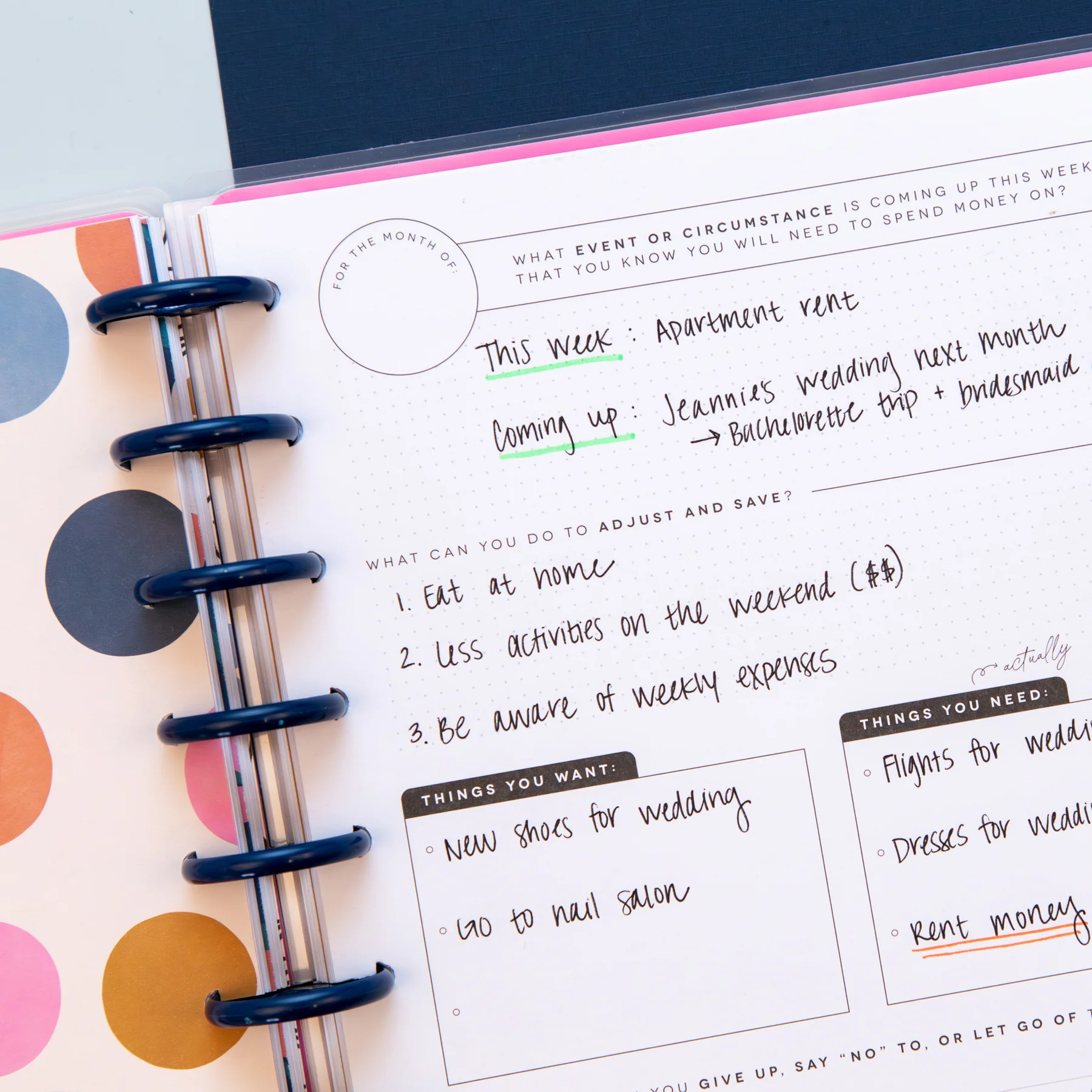 Bold Ditsies - Classic Guided Goals Journal - 80 Sheets