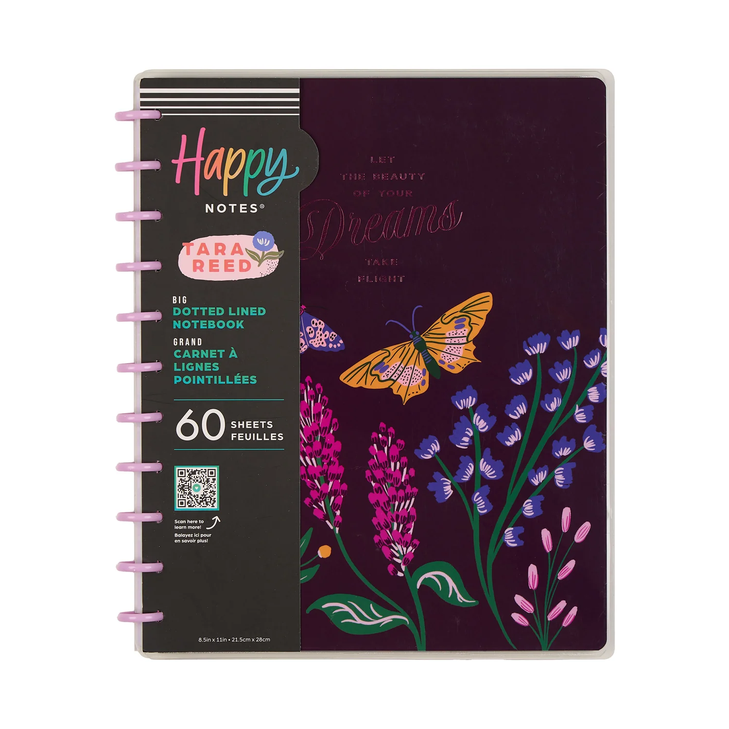 Butterfly Botanics - Dotted Lined Big Notebook - 60 Sheets 13 Butterfly Botanics - Dotted Lined Big Notebook - 60 Sheets