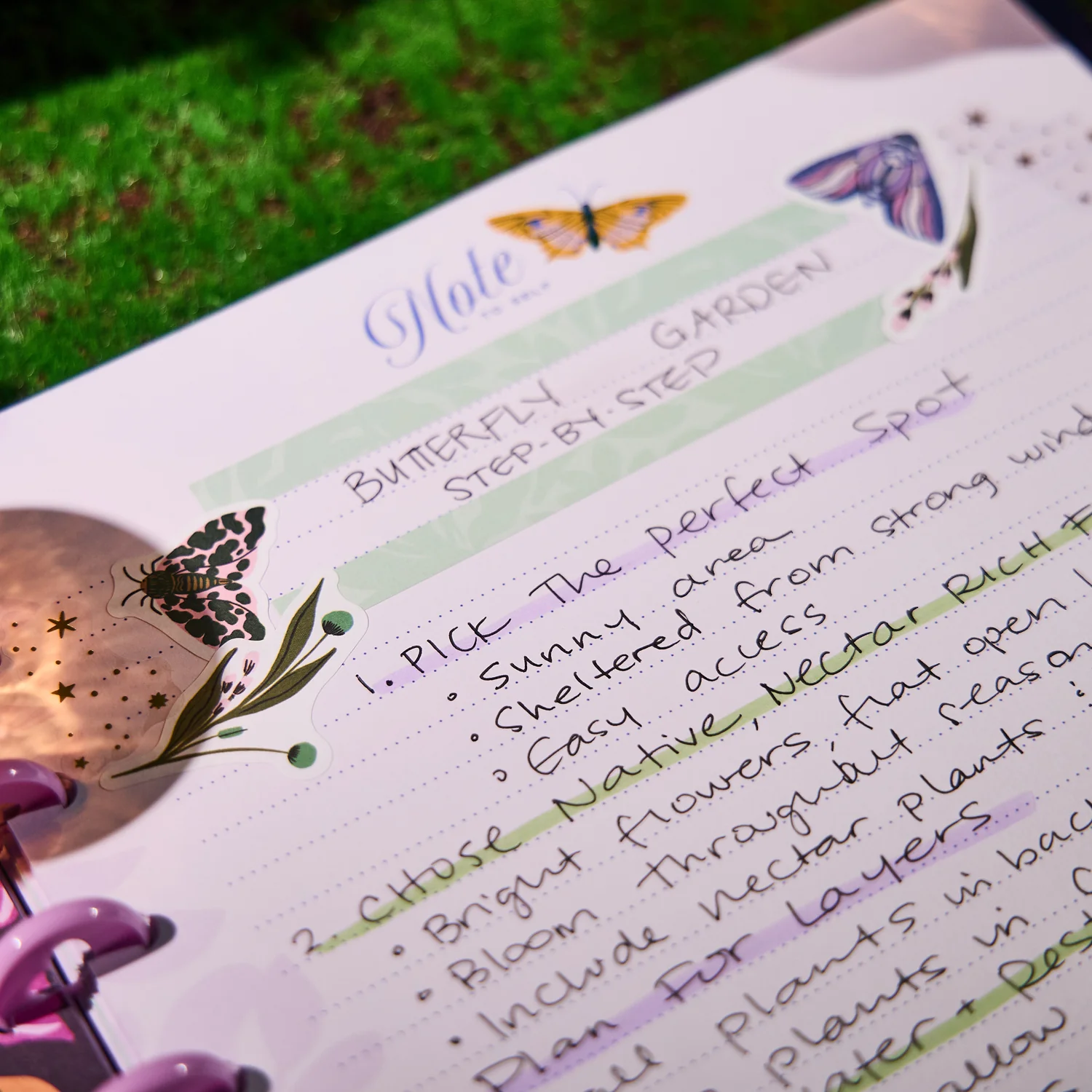Butterfly Botanics - Dotted Lined Big Notebook - 60 Sheets 5 Butterfly Botanics - Dotted Lined Big Notebook - 60 Sheets