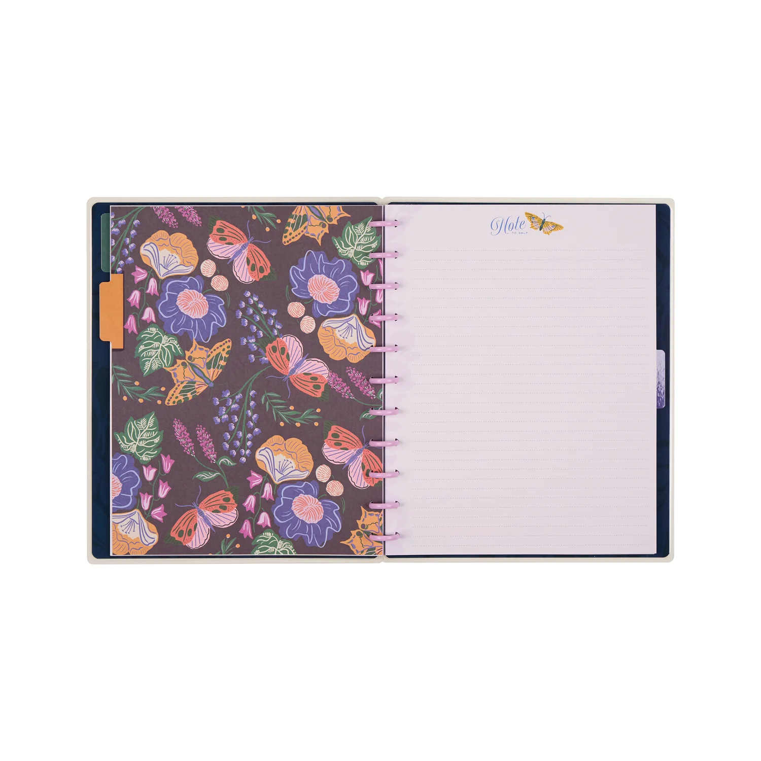 Butterfly Botanics - Dotted Lined Big Notebook - 60 Sheets 8 Butterfly Botanics - Dotted Lined Big Notebook - 60 Sheets