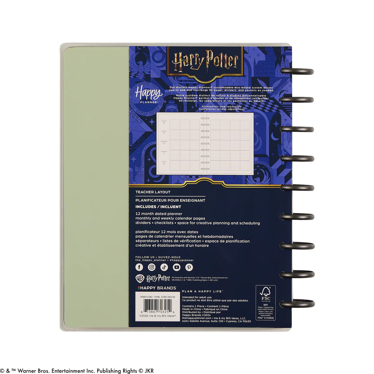 2025–2026 Harry Potter Customizable Teacher Planner - Classic Teacher Layout - 12 Months 25 2025–2026 Harry Potter Customizable Teacher Planner - Classic Teacher Layout - 12 Months