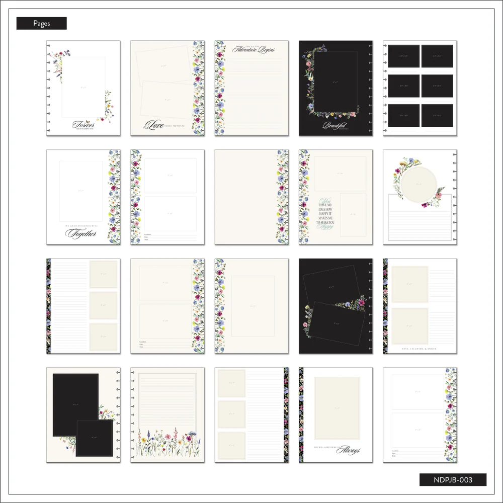 Blooming Elegance Wedding - DELUXE Big Happy Memory Keeping Wedding Photo Journal - 80 Sheets 11 Blooming Elegance Wedding - DELUXE Big Happy Memory Keeping Wedding Photo Journal - 80 Sheets