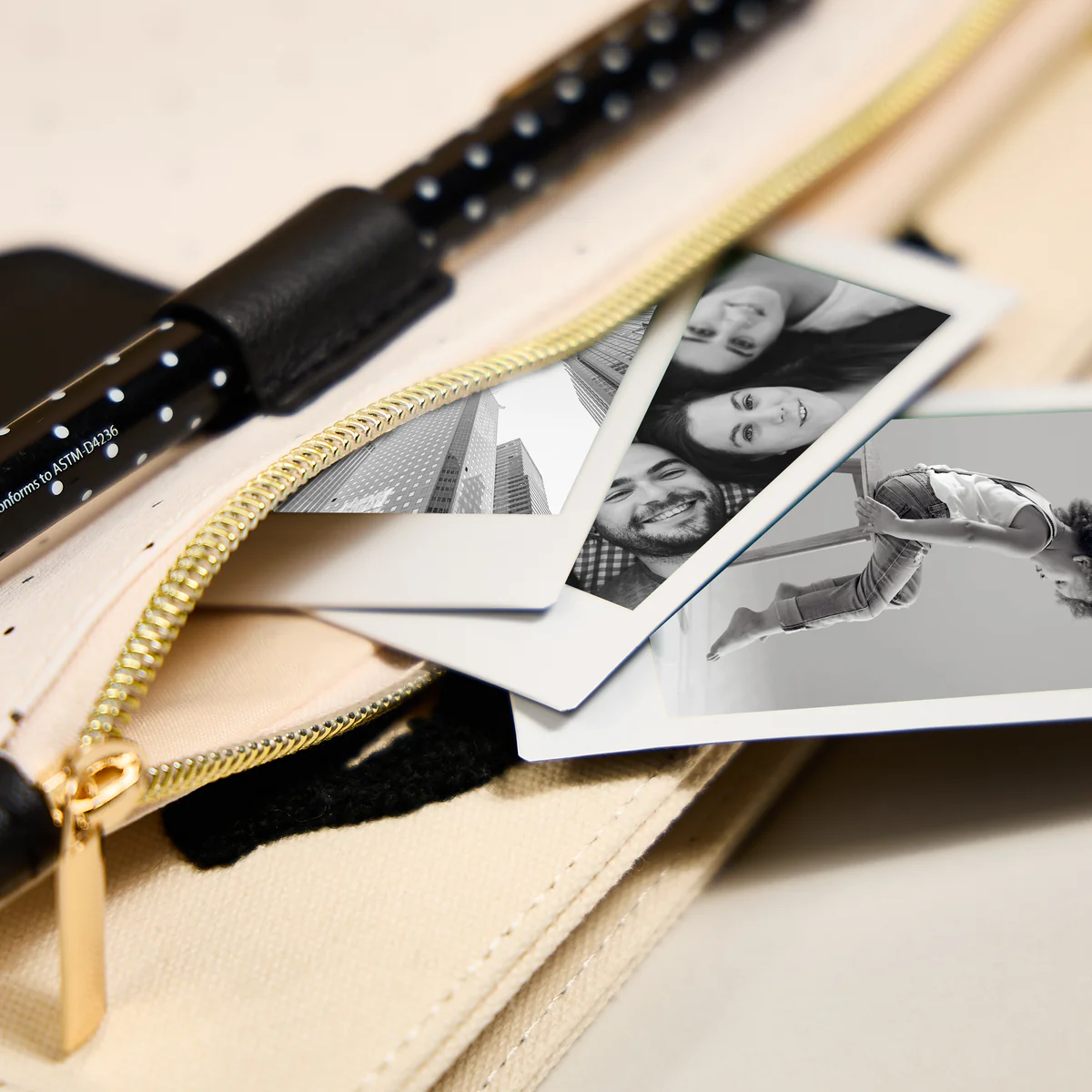 Textured Tile - Classic Banded Pen Pouch With Pen Loop 5 Textured Tile - Classic Banded Pen Pouch With Pen Loop