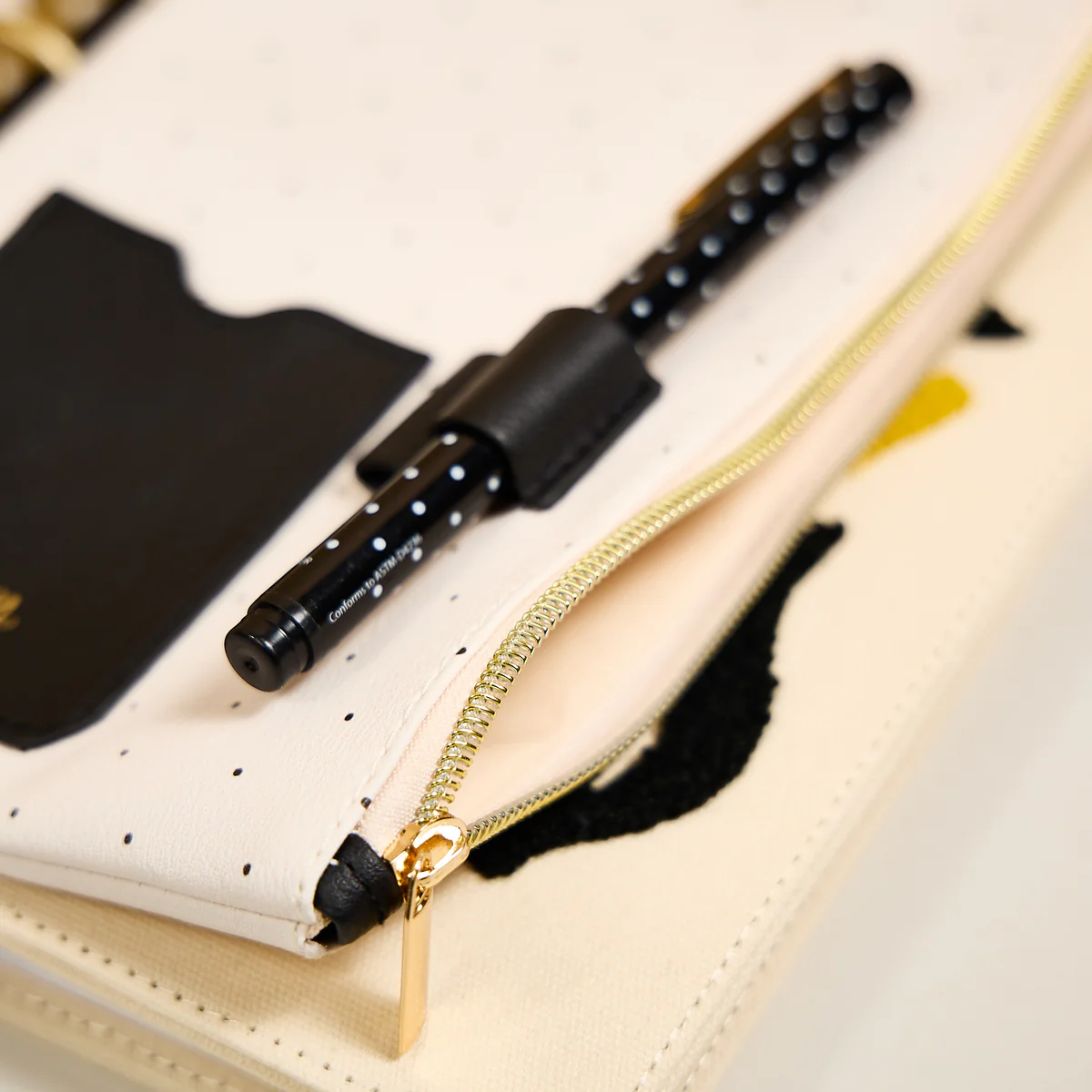Textured Tile - Classic Banded Pen Pouch With Pen Loop 7 Textured Tile - Classic Banded Pen Pouch With Pen Loop