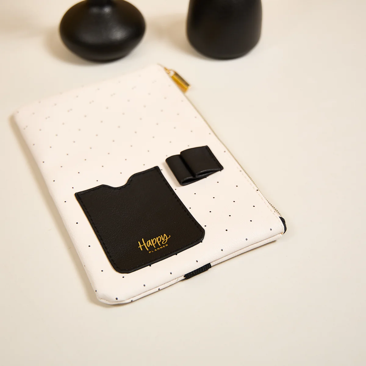 Textured Tile - Classic Banded Pen Pouch With Pen Loop 9 Textured Tile - Classic Banded Pen Pouch With Pen Loop
