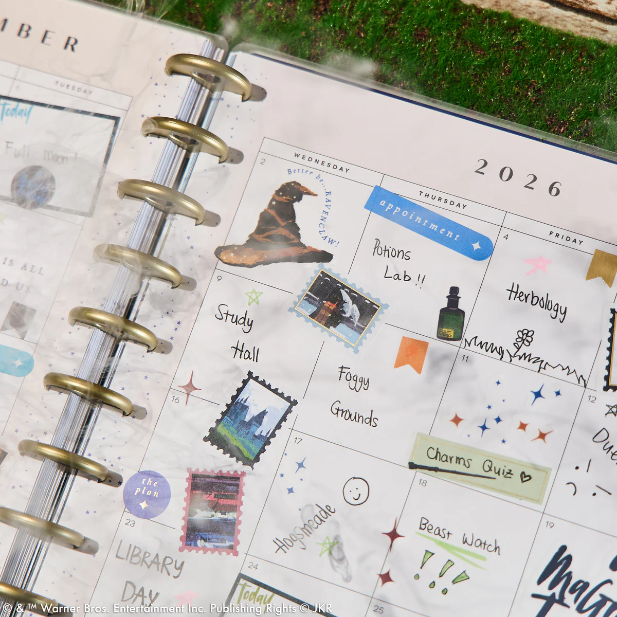 2026 Harry Potter Enchanted Grounds Customizable Planner - Big Color Block Layout - 12 Months 12 2026 Harry Potter Enchanted Grounds Customizable Planner - Big Color Block Layout - 12 Months