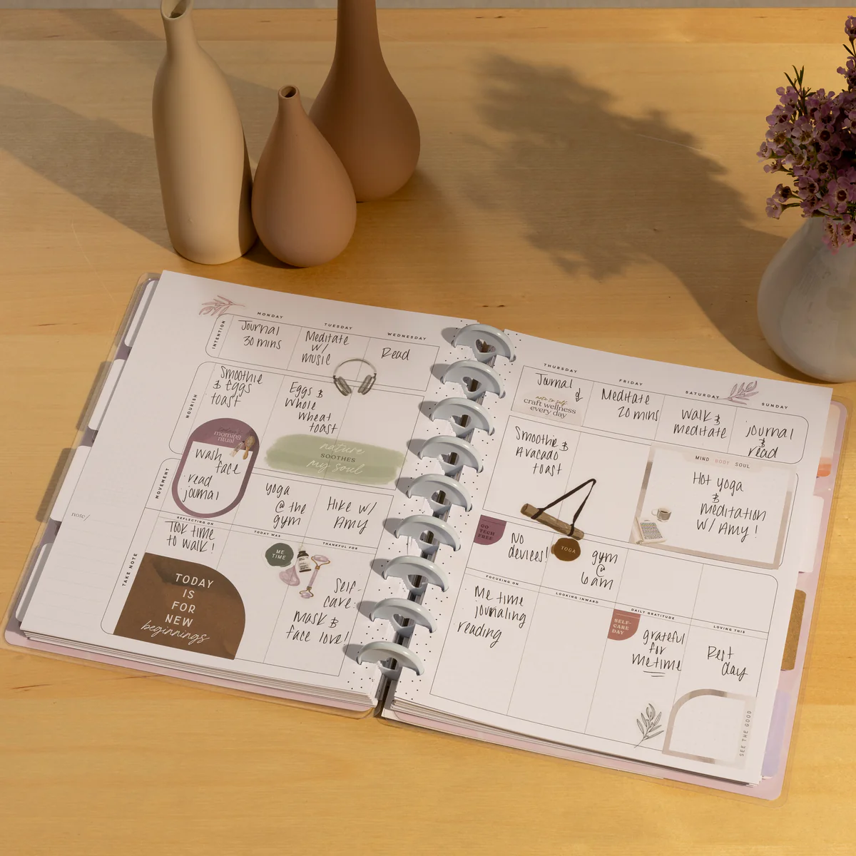 Undated Radiant Soul Customizable Wellness Planner - Classic Wellness Layout - 12 Months 2 Undated Radiant Soul Customizable Wellness Planner - Classic Wellness Layout - 12 Months