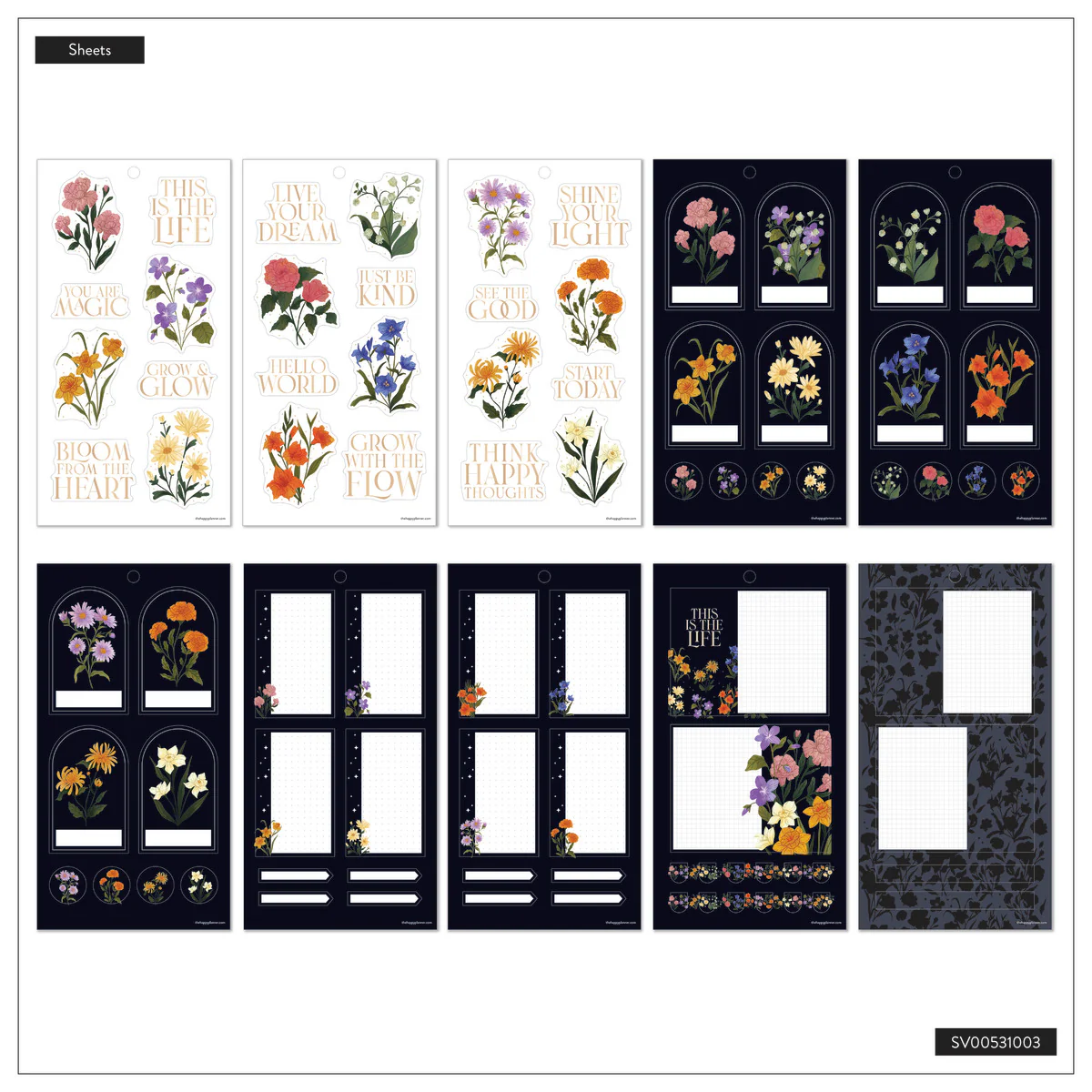 Dark Garden - Value Pack Stickers - Big 6 Dark Garden - Value Pack Stickers - Big