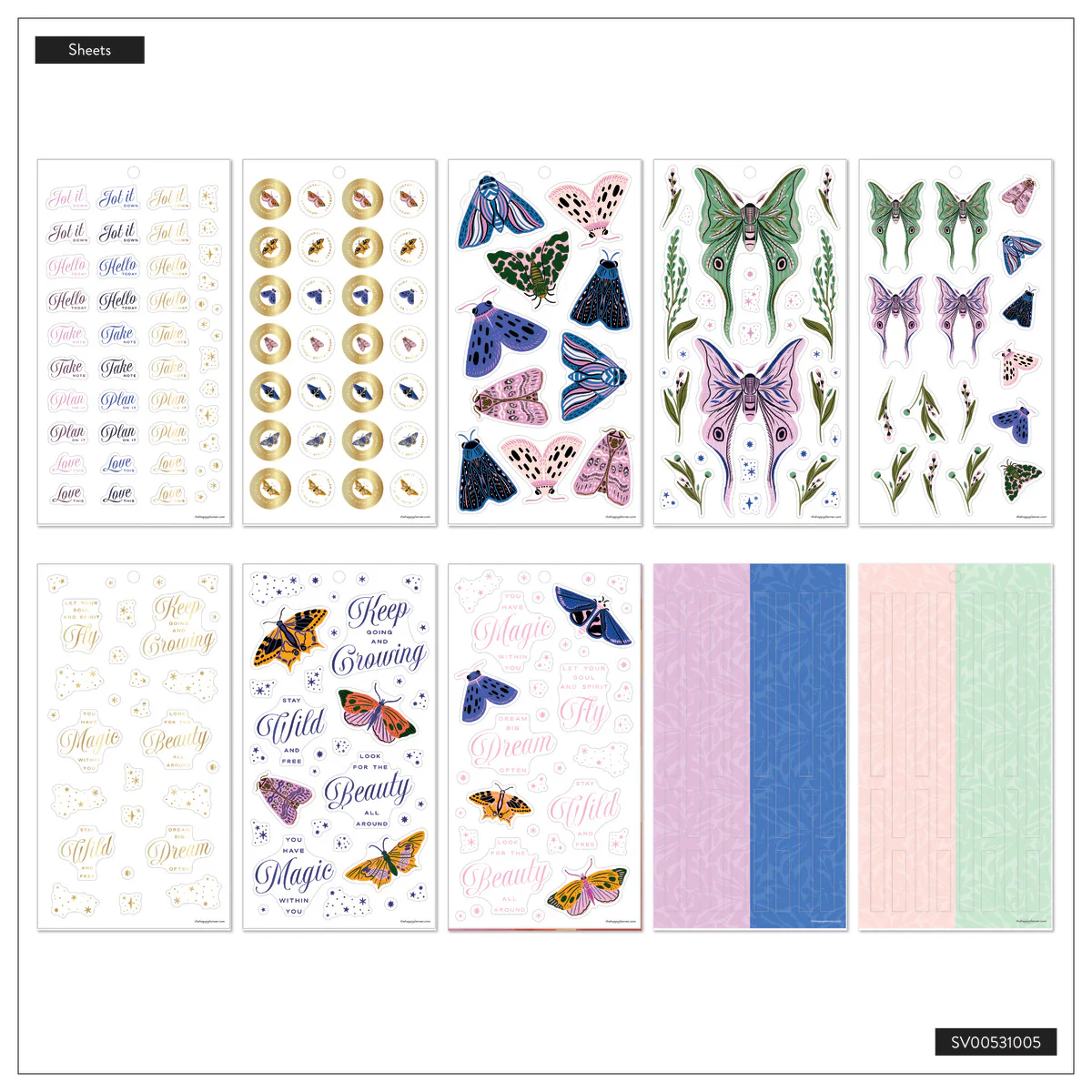Butterfly Botanics - Value Pack Stickers - Big 10 Butterfly Botanics - Value Pack Stickers - Big