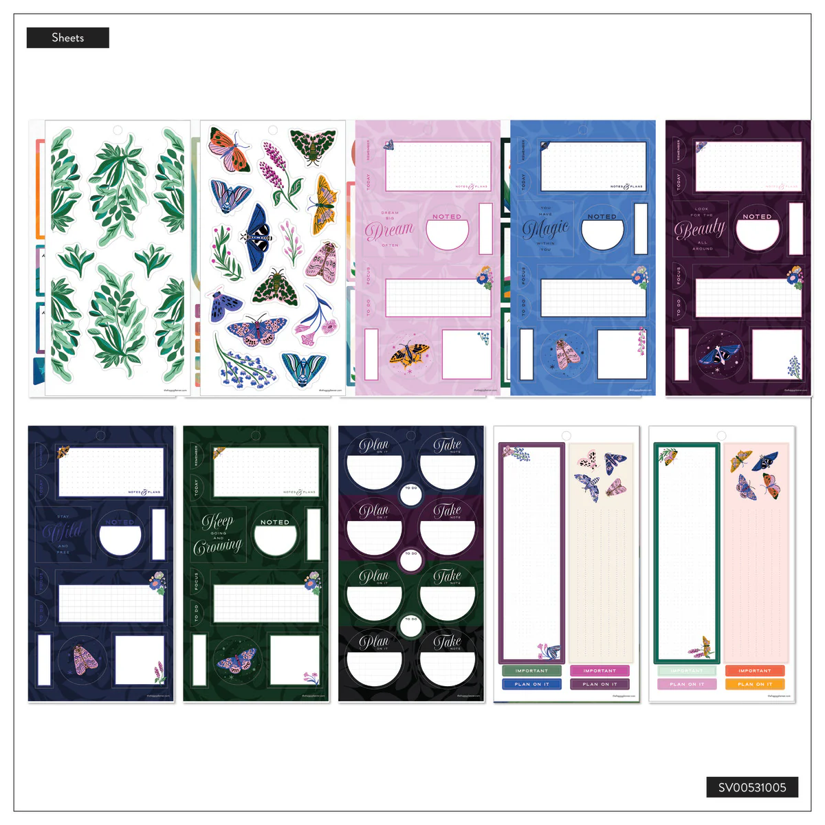 Butterfly Botanics - Value Pack Stickers - Big 9 Butterfly Botanics - Value Pack Stickers - Big