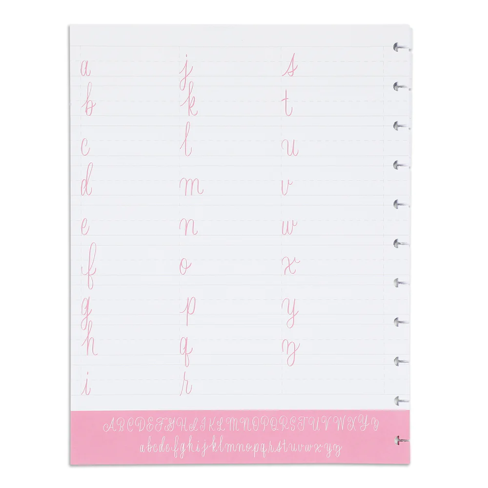 Happy Planner x Threeologie Think Pink Big Filler Paper - Lettering Paper - 40 Sheets