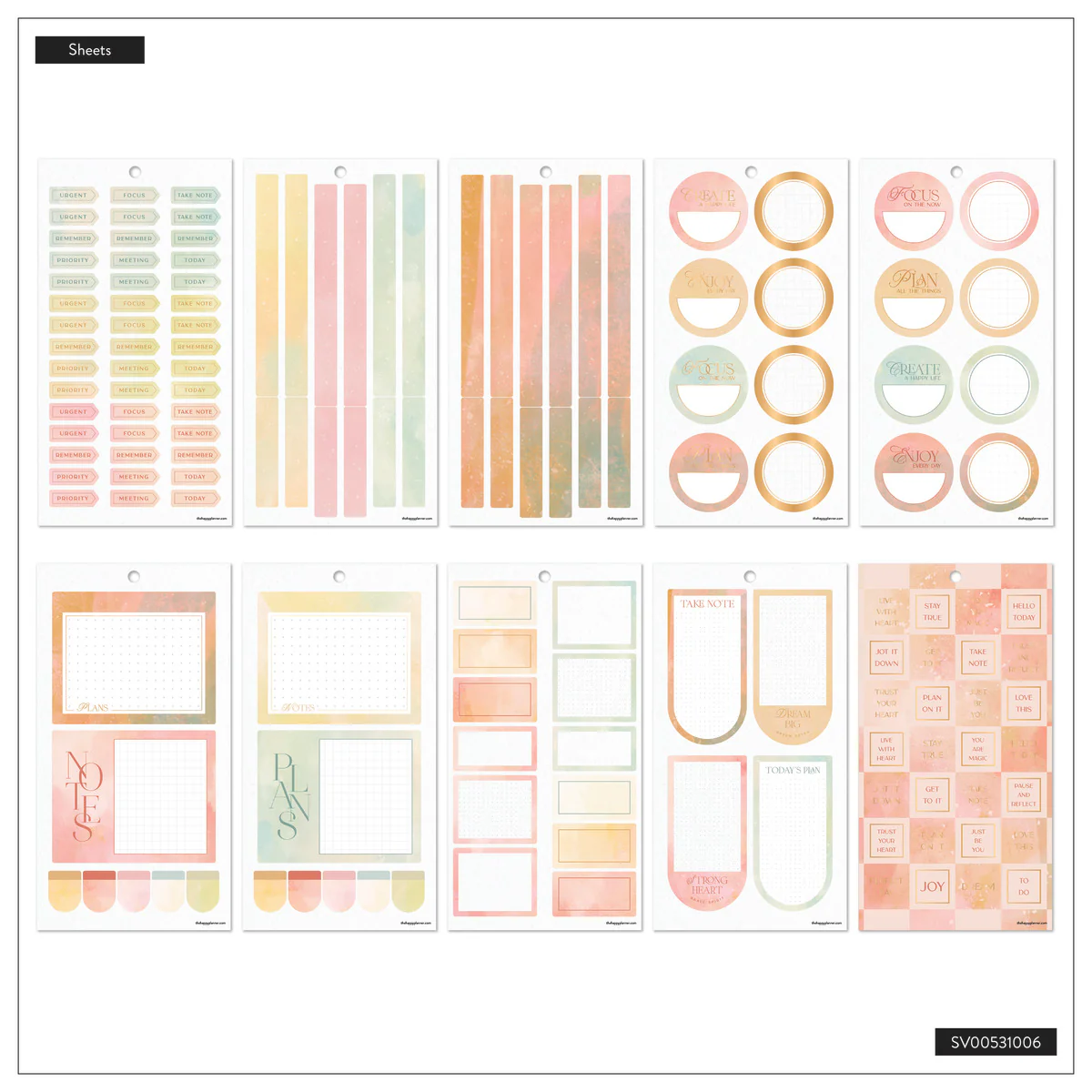 Textured Canvas - Value Pack Stickers - Big 10 Textured Canvas - Value Pack Stickers - Big