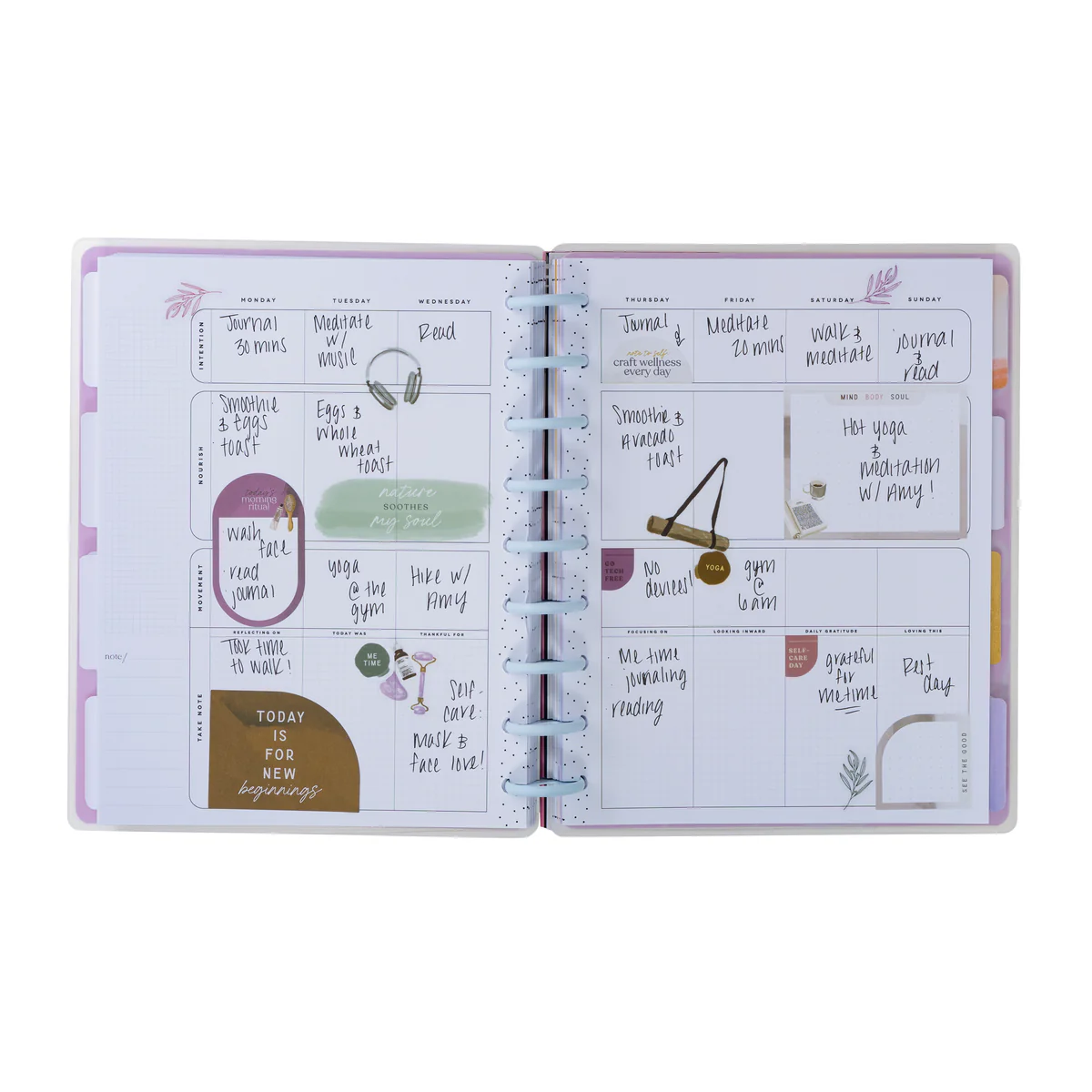 Undated Radiant Soul Customizable Wellness Planner - Classic Wellness Layout - 12 Months 7 Undated Radiant Soul Customizable Wellness Planner - Classic Wellness Layout - 12 Months