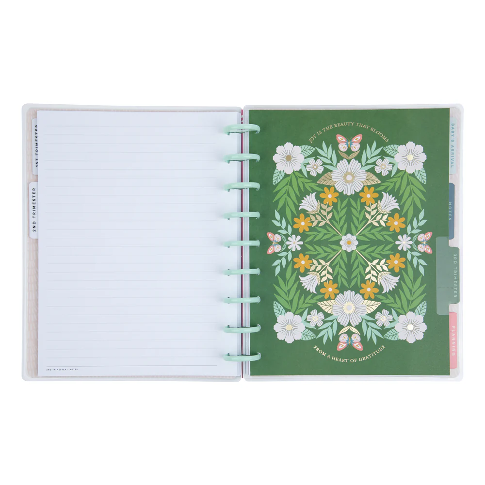 Undated Butterflies and Blooms Pregnancy Happy Planner - Classic Pregnancy Layout - 9 Months